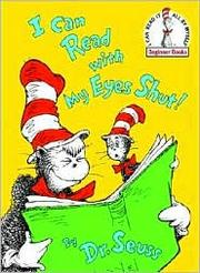 I can read with my eyes shut! Book cover