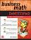 Go to record Business math demystified
