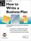 Go to record How to write a business plan