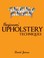 Go to record Beginners' upholstery techniques
